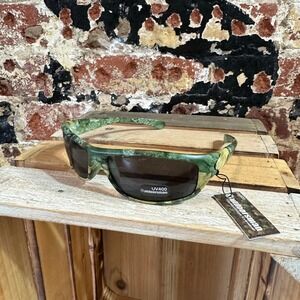 Outdoorsman Camouflage Eyewear UV400 Sport Sunglasses Mens Camo Amber Lens NEW